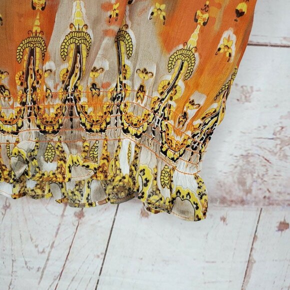 M By Marc bouwer Light Wear See Through Gem Laced Collar Elegant Decorative Top - Picture 9 of 12